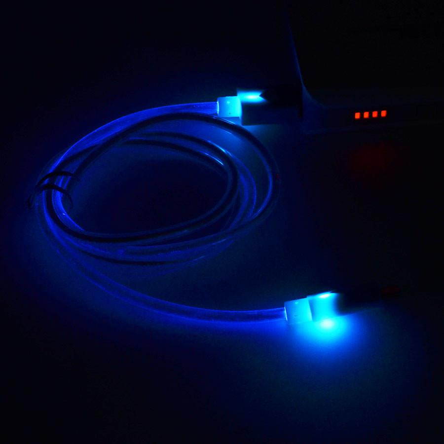2018 Digital Universal 1M LED Light Micro USB Cable Charger Data Sync Cord Cable For Android Cell Phones Accessories