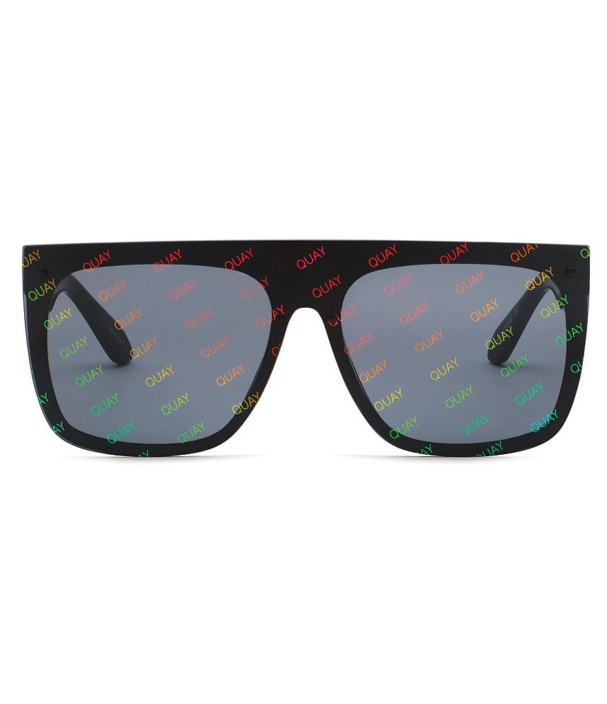 Quay Australia Jaded Shield Square Sunglasses