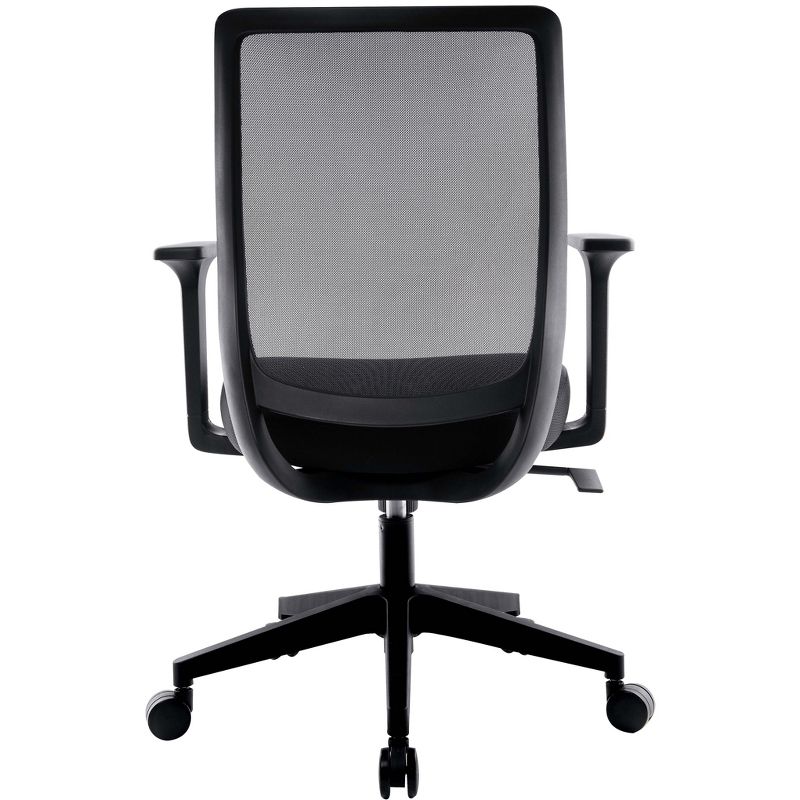 Union & Scale Mesh Back Fabric Task Chair, Black UN56947