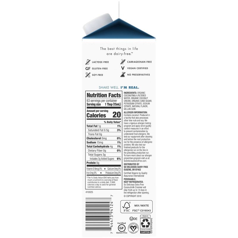 Coffee Mate Italian Sweet Crème Coffee Creamer - 1qt