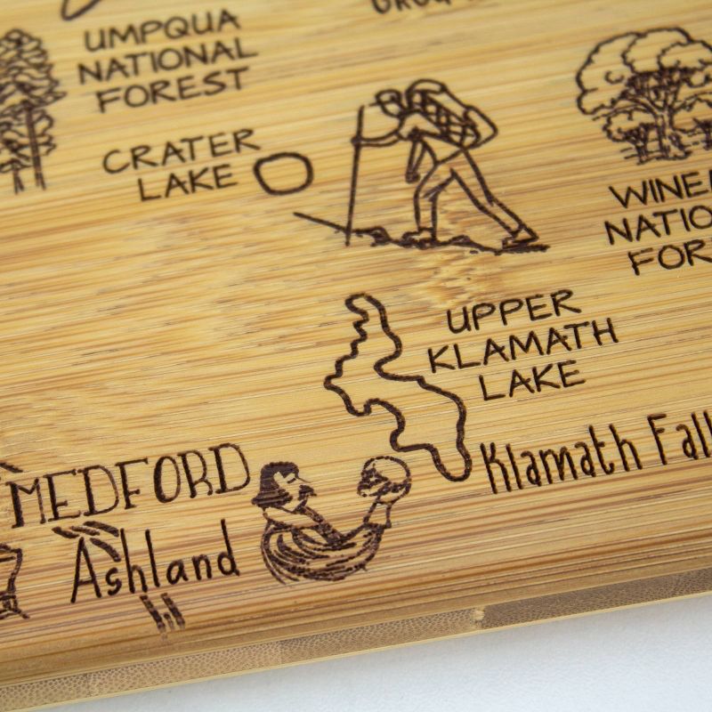 Totally Bamboo Destination Oregon Serving and Cutting Board