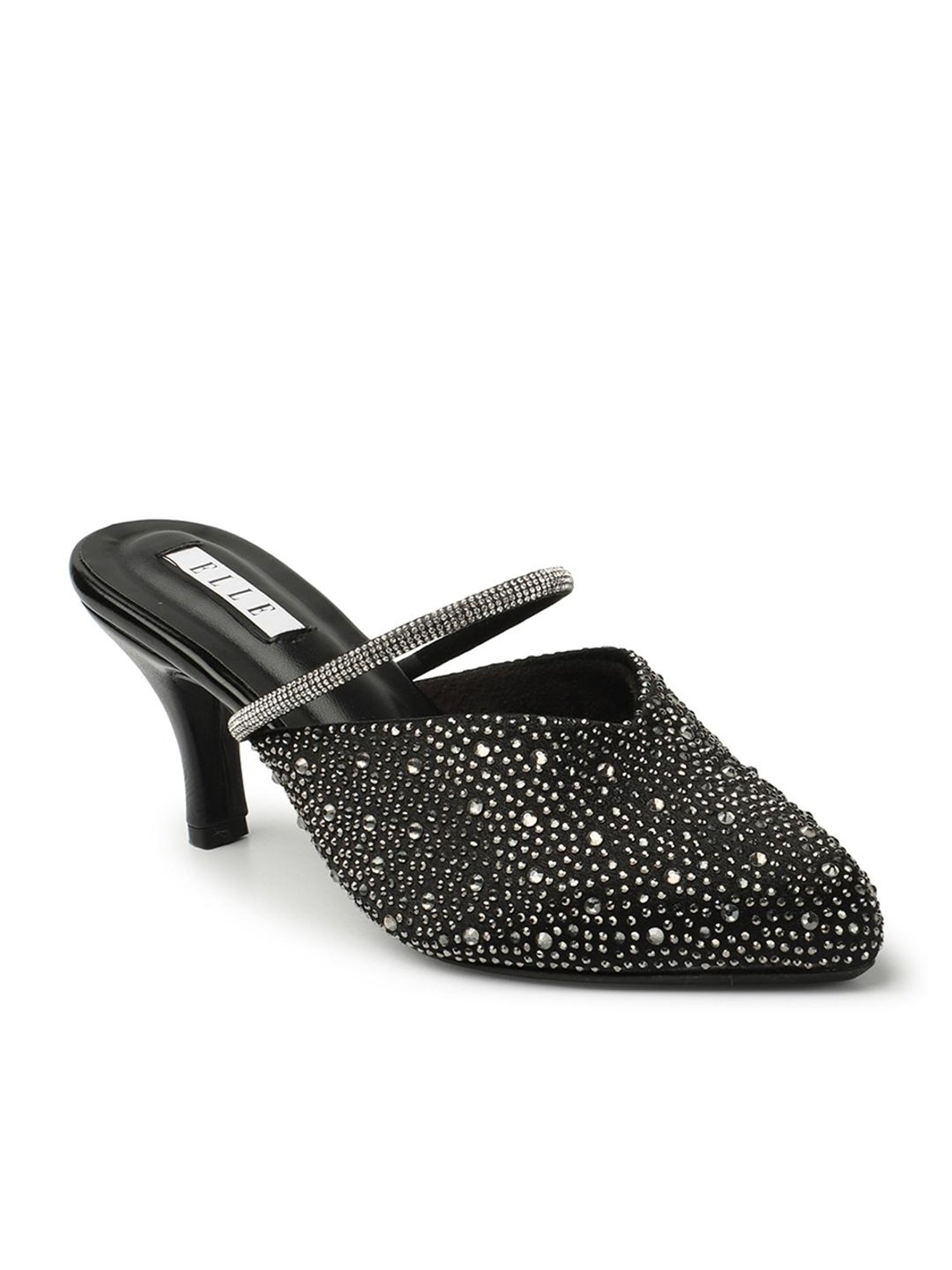 Elle Women's Black Mule Shoes