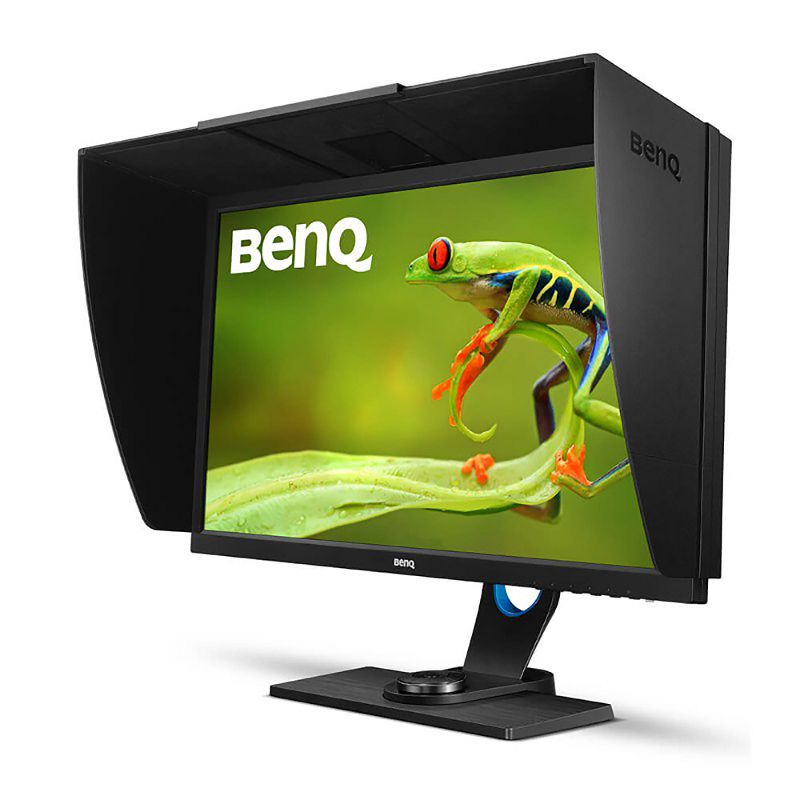 BenQ SW2700PT 27 Inch QHD 2560 x 1440 2K 5ms GTG 60 Hz DVI, HDMI, DisplayPort IPS Photographer Monitor, 99% Adobe RGB, 100% Rec 709 / sRGB, Hardware Calibration, Shading Hood, Palette Master