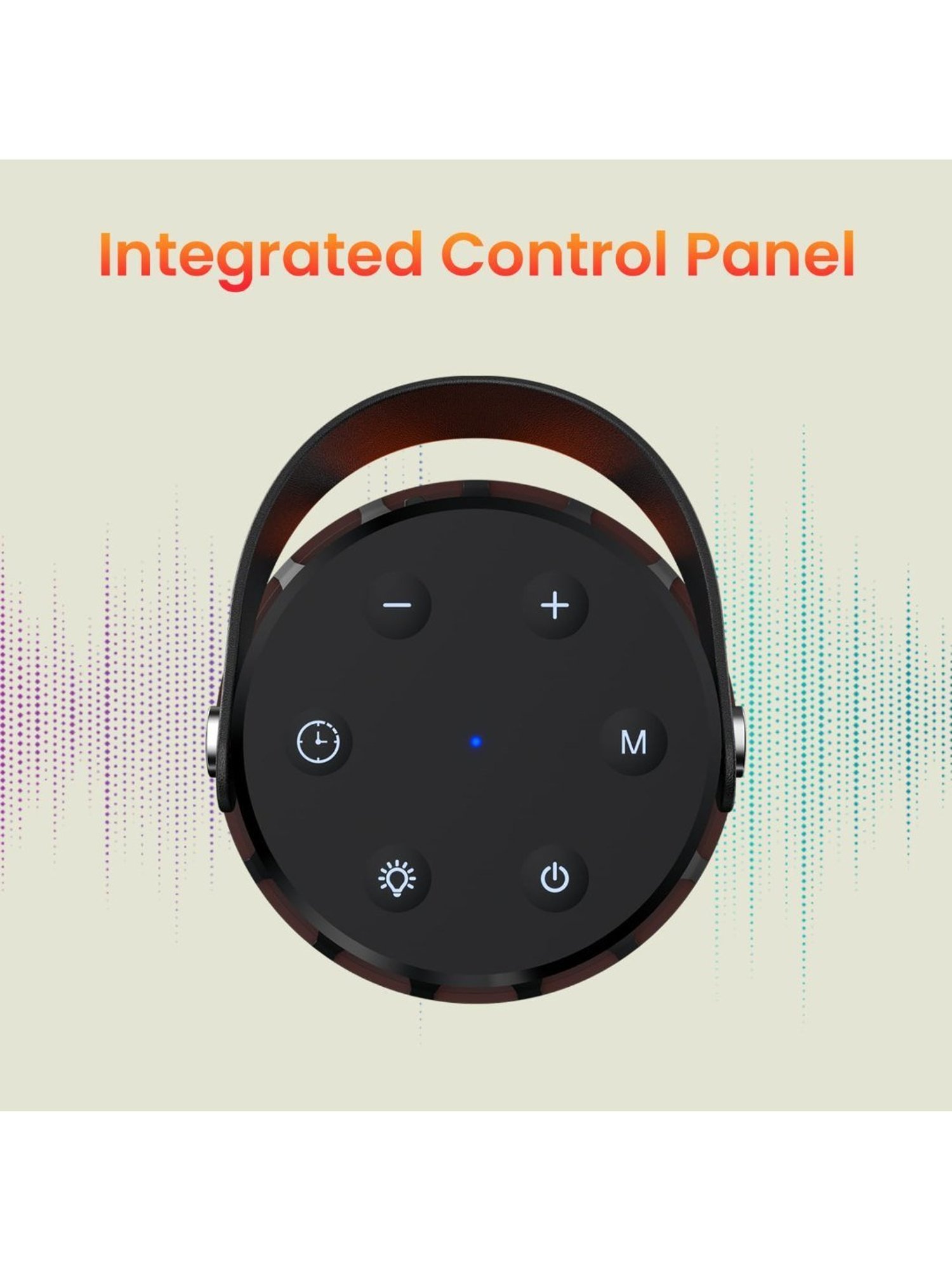 Portronics Dash 6, 15W Bluetooth Speaker with in Built White Noise Machine & LED Night Lamp (Black)