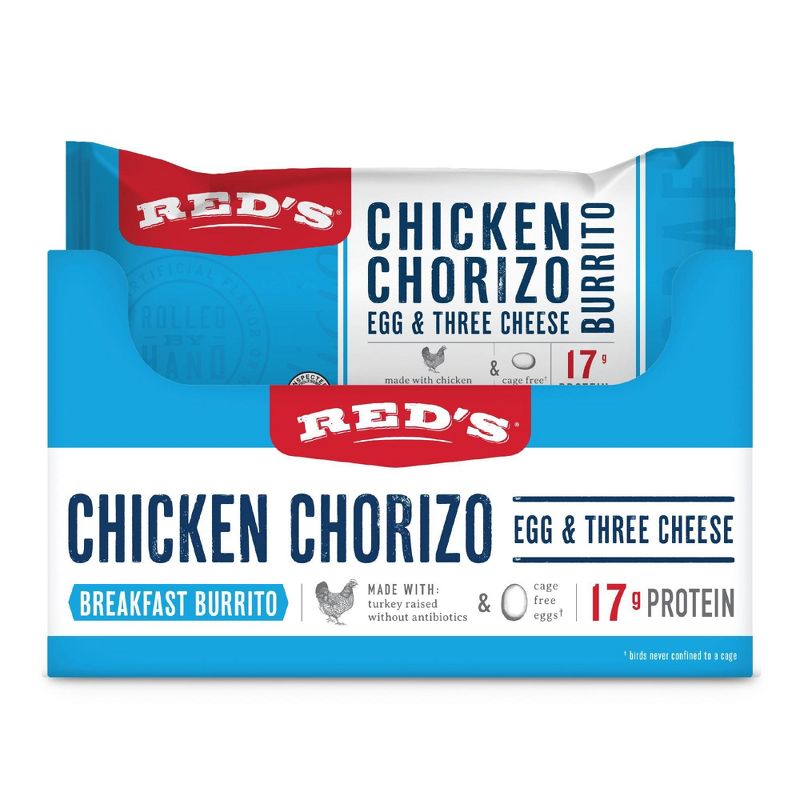 Red's Chicken Chorizo Egg Cheese Breakfast Burrito - 5oz
