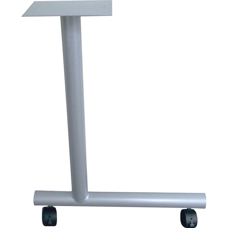 Lorell C-Leg Table Base w/2" casters 1-1/2"x22"x27" 2/CT Black 61628