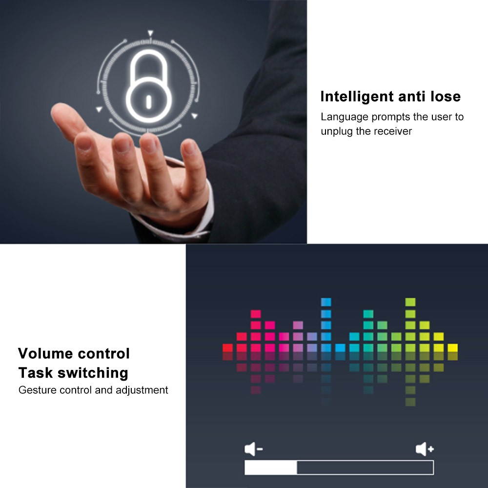 H101 Remote Control Wireless Pointer Digital Presentation Pen 2.4G Wireless Multifunctional Presenter PowerPoint Clicker Black