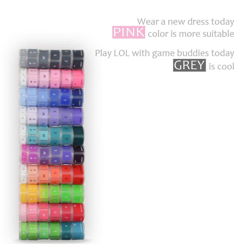 All-inside (Pack of 10 Colors) Ombre Color Keyboard Skin for MacBook Pro 13" 15" 17" (with or without Retina Display) / MacBoook Air 13"