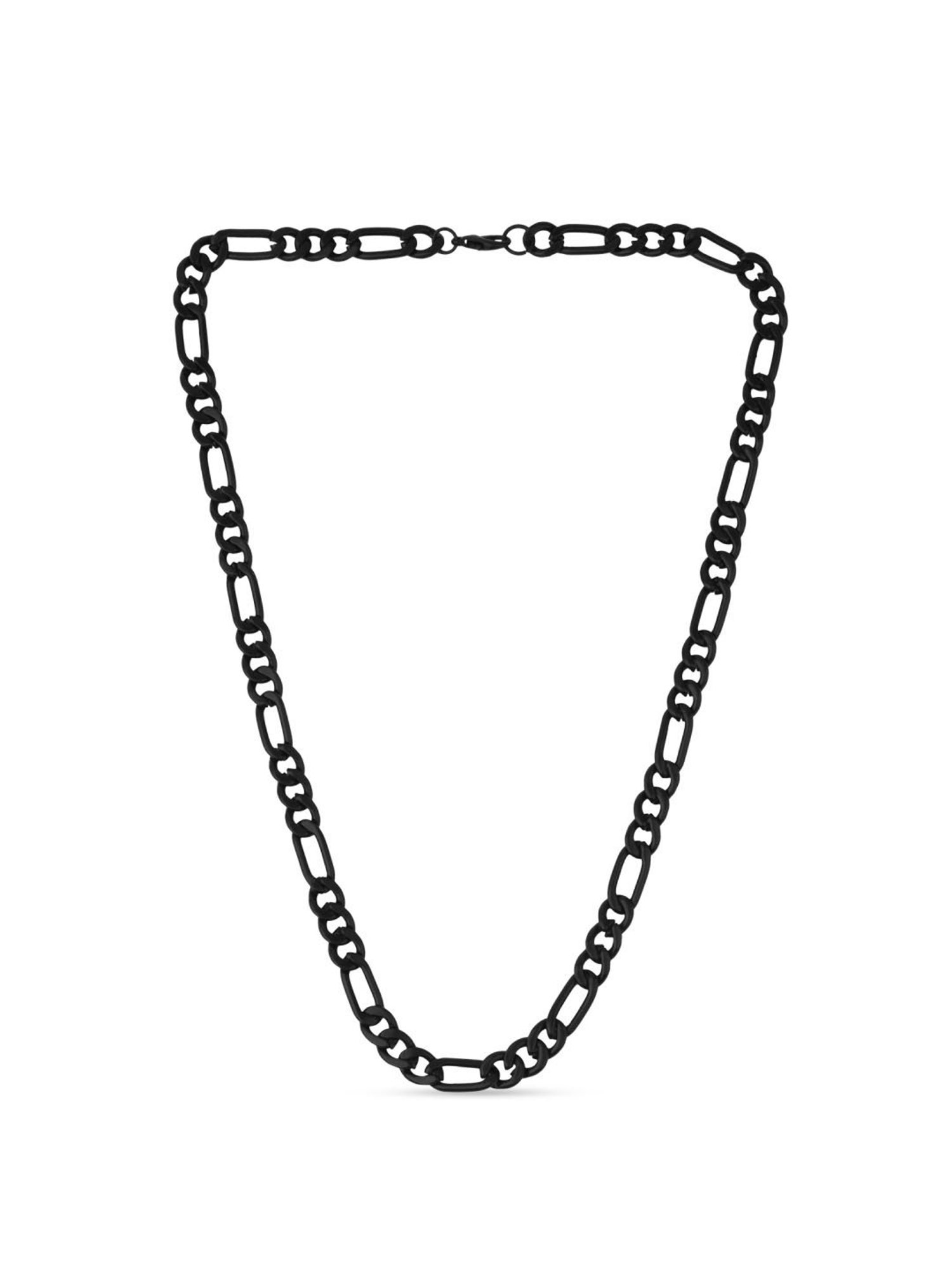 The Bro Code Black Sachin Link Necklace For Men