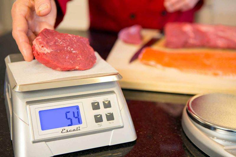 Escali Alimento 136DK Ultra Accurate Scale for Kitchen, Lab or Office, Removable Platform, Digital LCD Display, 13.2lb Capacity, Stainess Steel, 9.75" x 7.00" x 3.75", Stainless and White