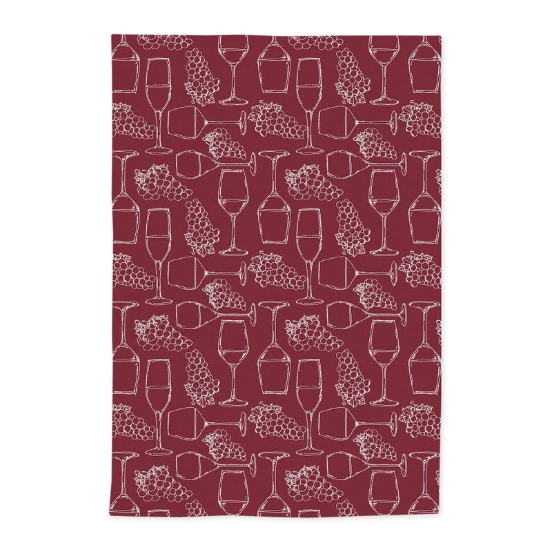 2pk Cotton Designer Oaked and Aged Kitchen Towels - MU Kitchen