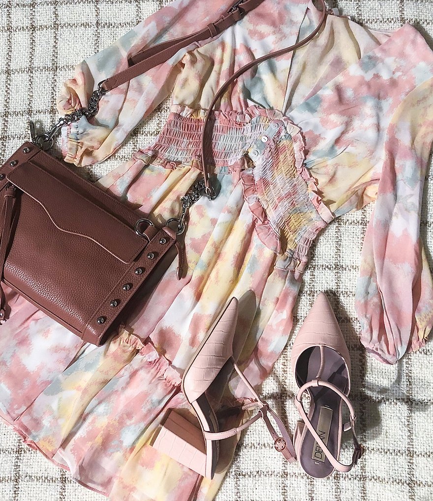 Deltan Tessa Croc-Embossed T-Strap Block Heel Pumps