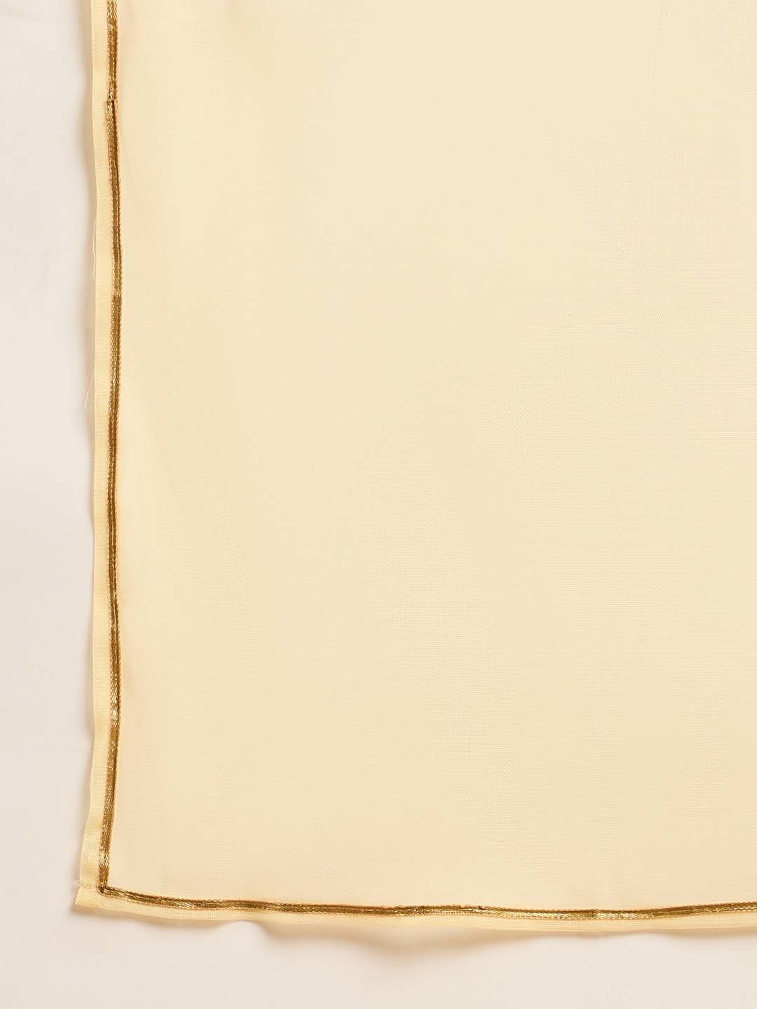 Ziyaa Beige Printed Kurta With Pant & Dupatta