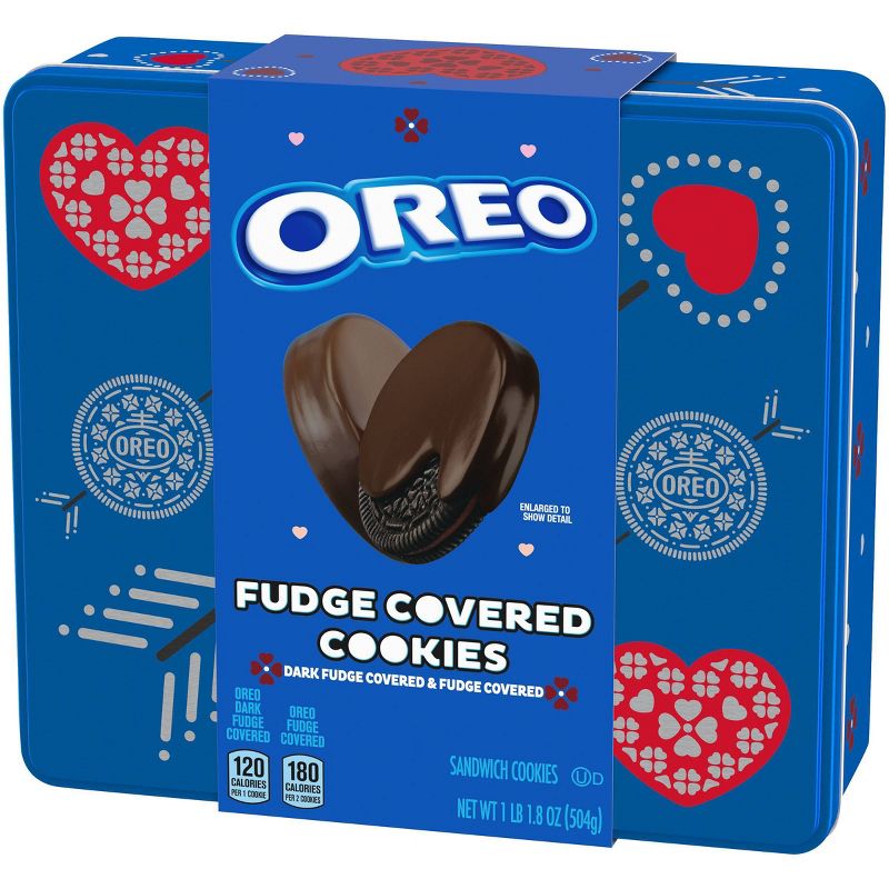 Valentine's Oreo Fudge Covered Tin - 16.4oz