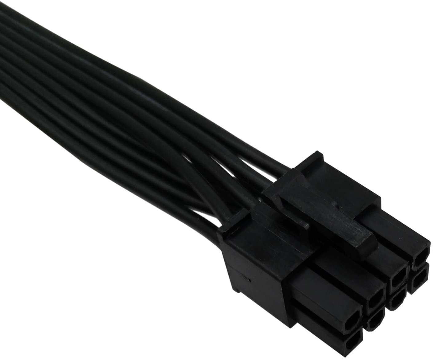 CPU 8 Pin Male to CPU 8 Pin (4+4 Detachable) Male EPS-12V Motherboard Power Adapter Cable for EVGA Modular Power Supply 25-inch(63cm)