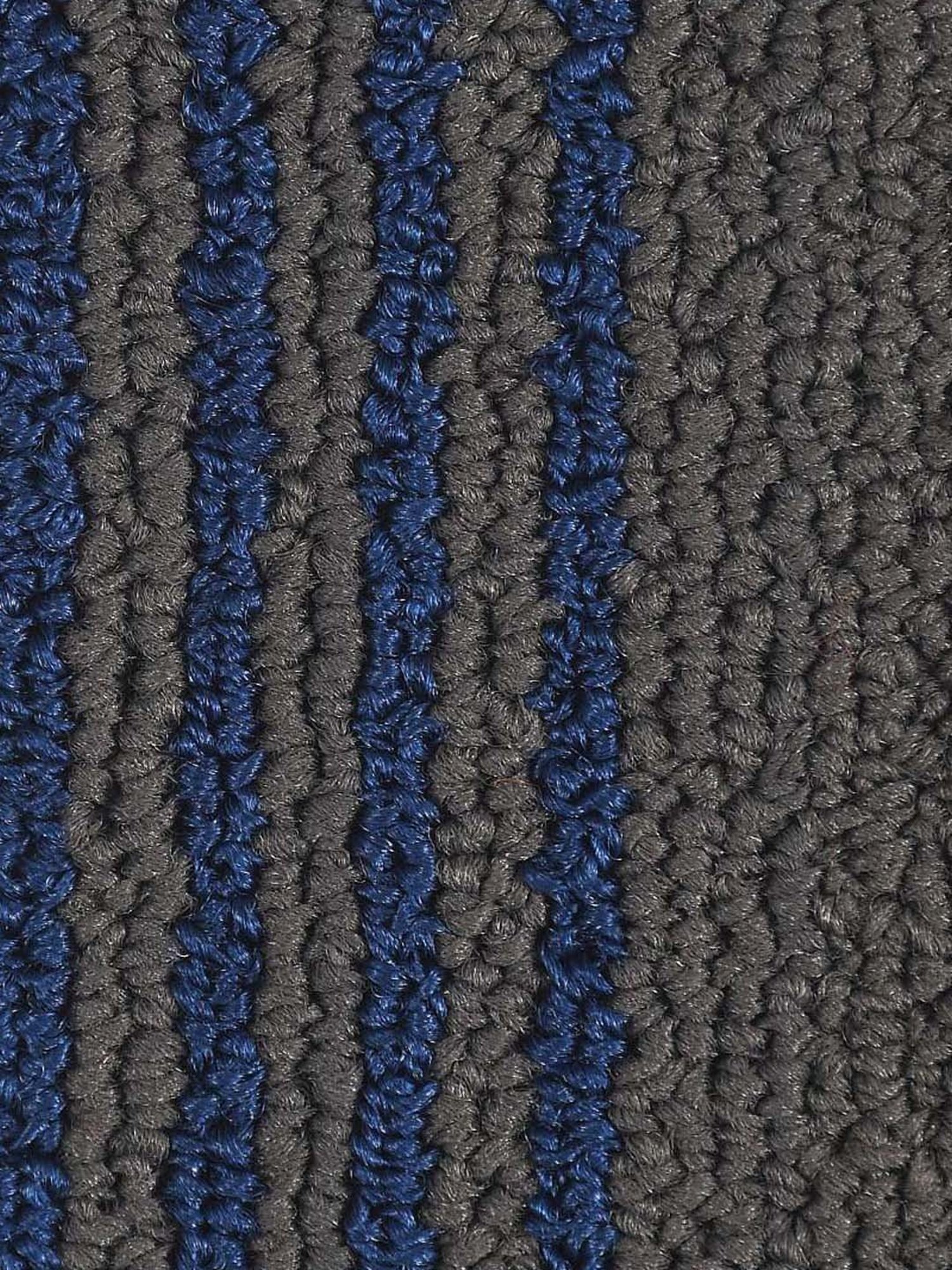 Saral Home Grey & Navy Polypropylene Medium Antiskid & Washable Power Carpet