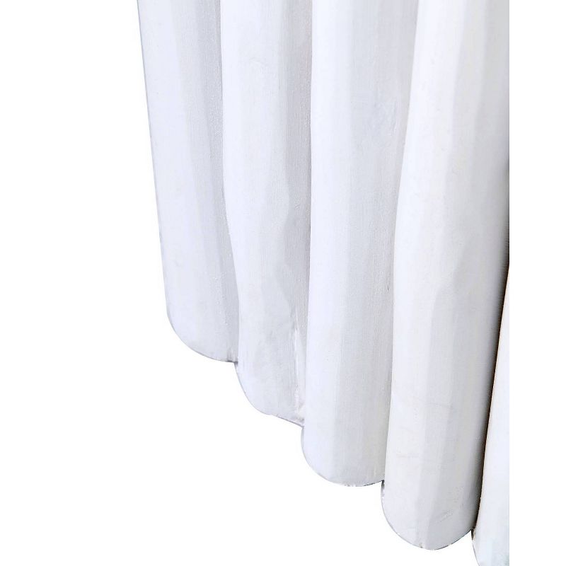 Serenity Teak Round Stool White - East at Main