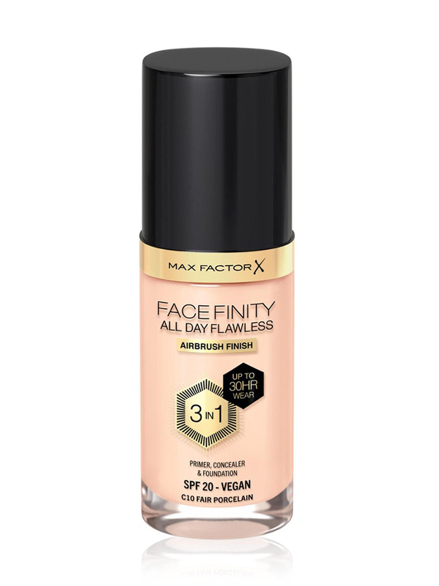 Max Factor Facefinity All Day Flawless 3 In 1 Foundation SPF 20 C10 Fair Porcelain - 30 ml