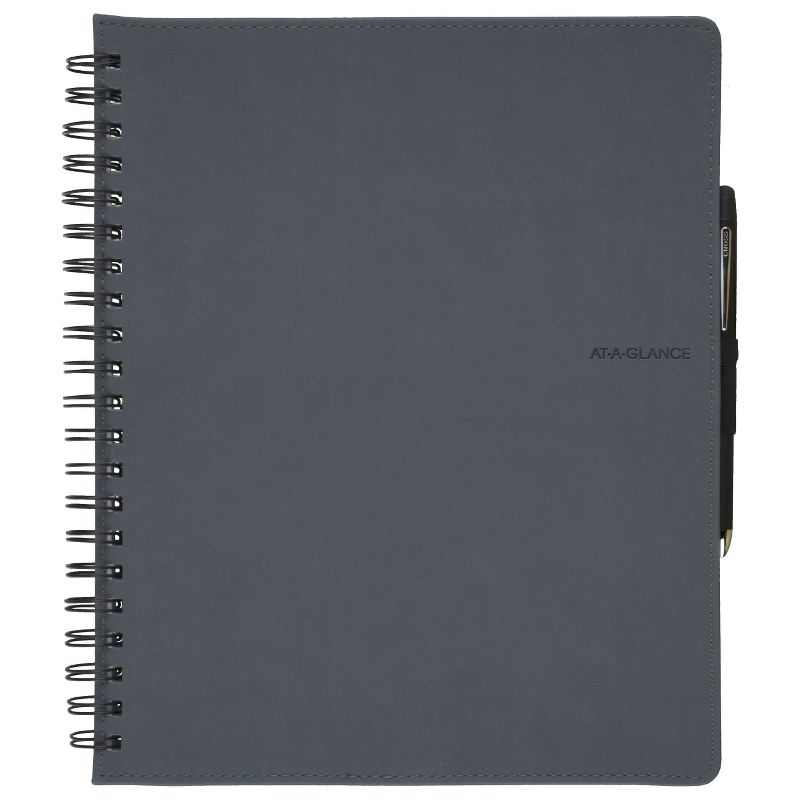 Professional Spiral Subject Notebook Wirebound - Gray - AT - A - GLANCE