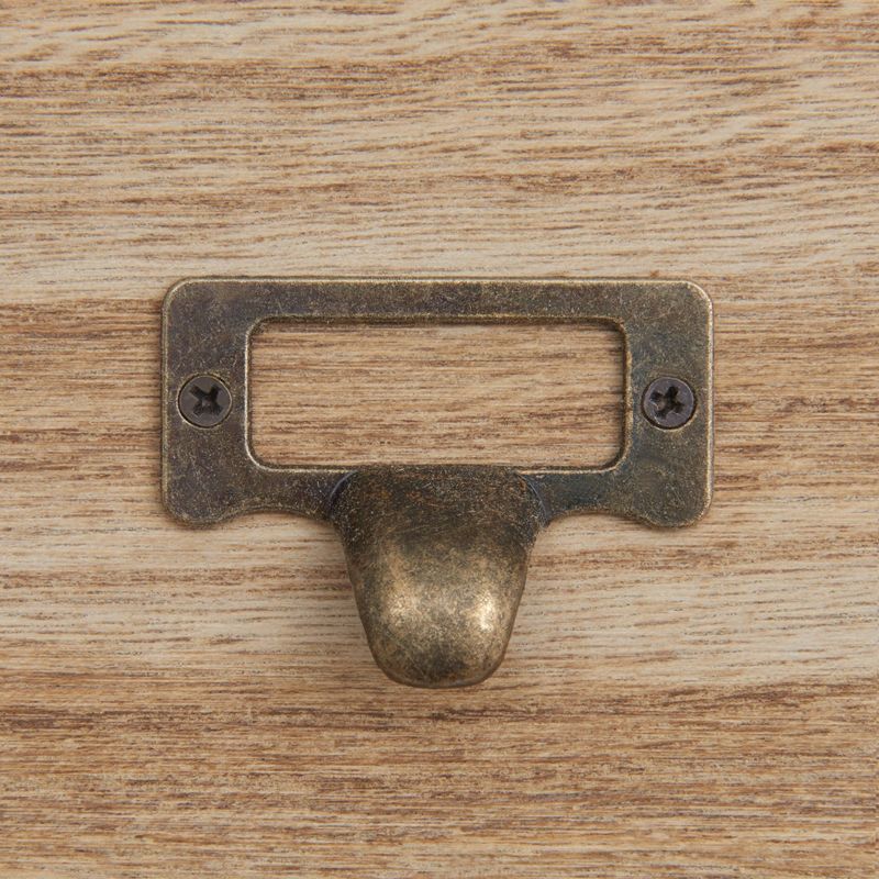 16.6" x 13" Decorative Rustic Cubby Display Shelf with Drawers Brown - Danya B.