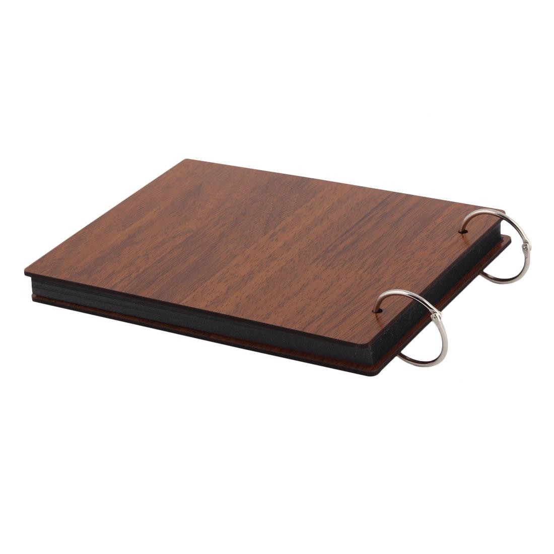 Holiday Gifts Wooden Cover Full Love Pattern Hollow Out Design DIY Photo Album