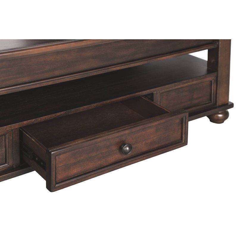 Barilanni Coffee Table with Lift Top Dark Brown - Signature Design by Ashley