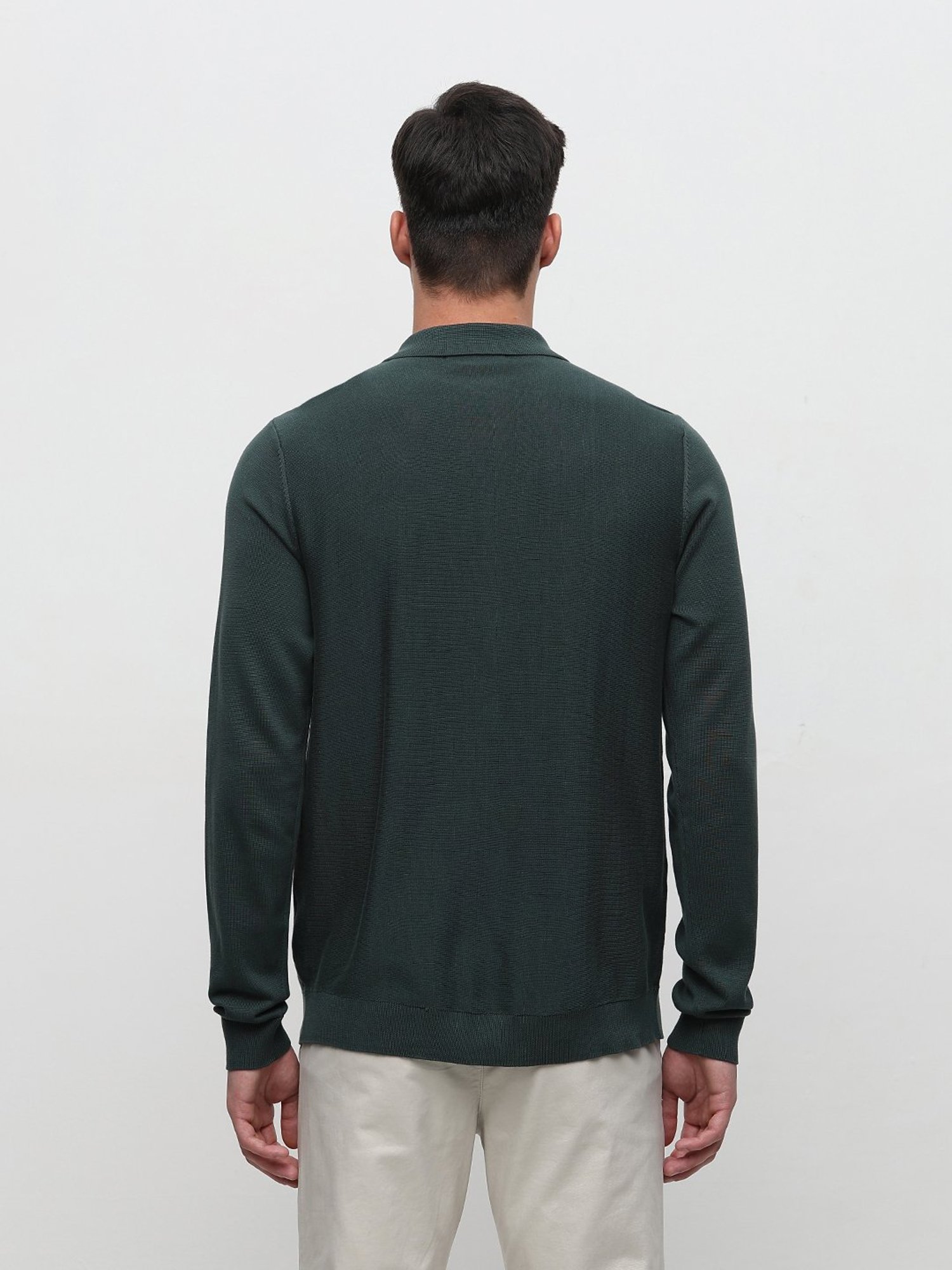 SELECTED HOMME Green Regular Fit Striped Cardigan