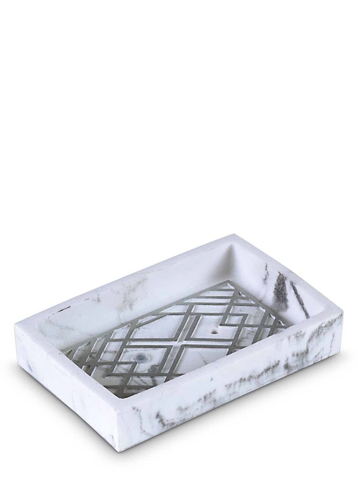 Freelance White Polyresin Set of 1 Soap Dishes