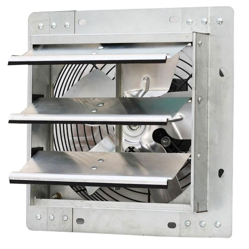 iLiving ILG8SF10V 10 Inch Variable Speed Wall Mounted Steel Shutter Exhaust Fan