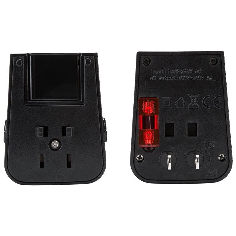 World Travel Power Adapter with Dual USB Charging Ports for Laptop, Phone, Tablet, or Other Mobile Device (APK032US)