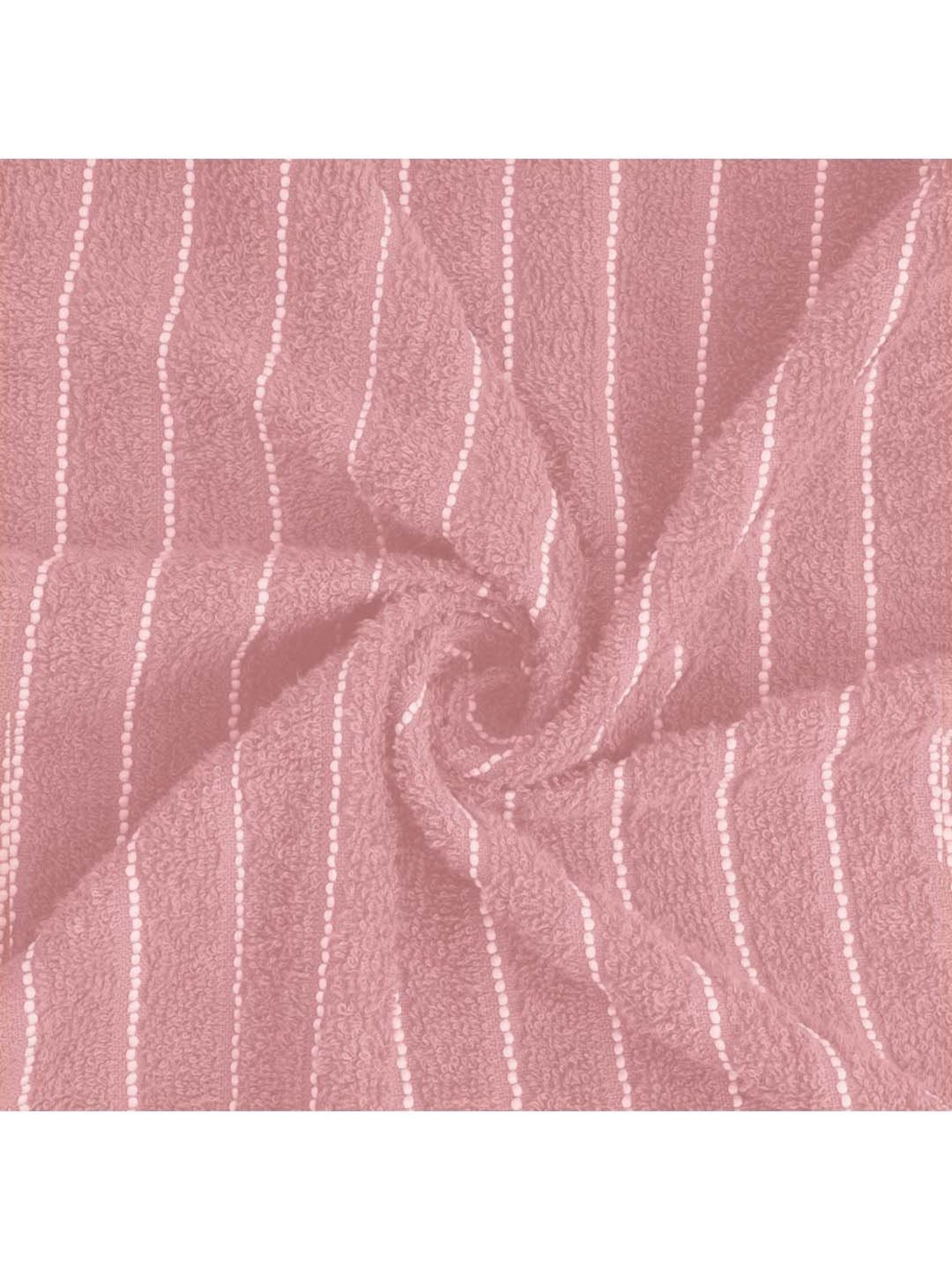 Welspun 2-In-1 Parfait Pink Cotton 250 GSM Bath Towel