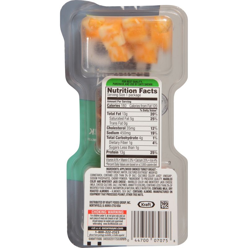 Oscar Mayer P3 Turkey Cheese Almonds - 2oz