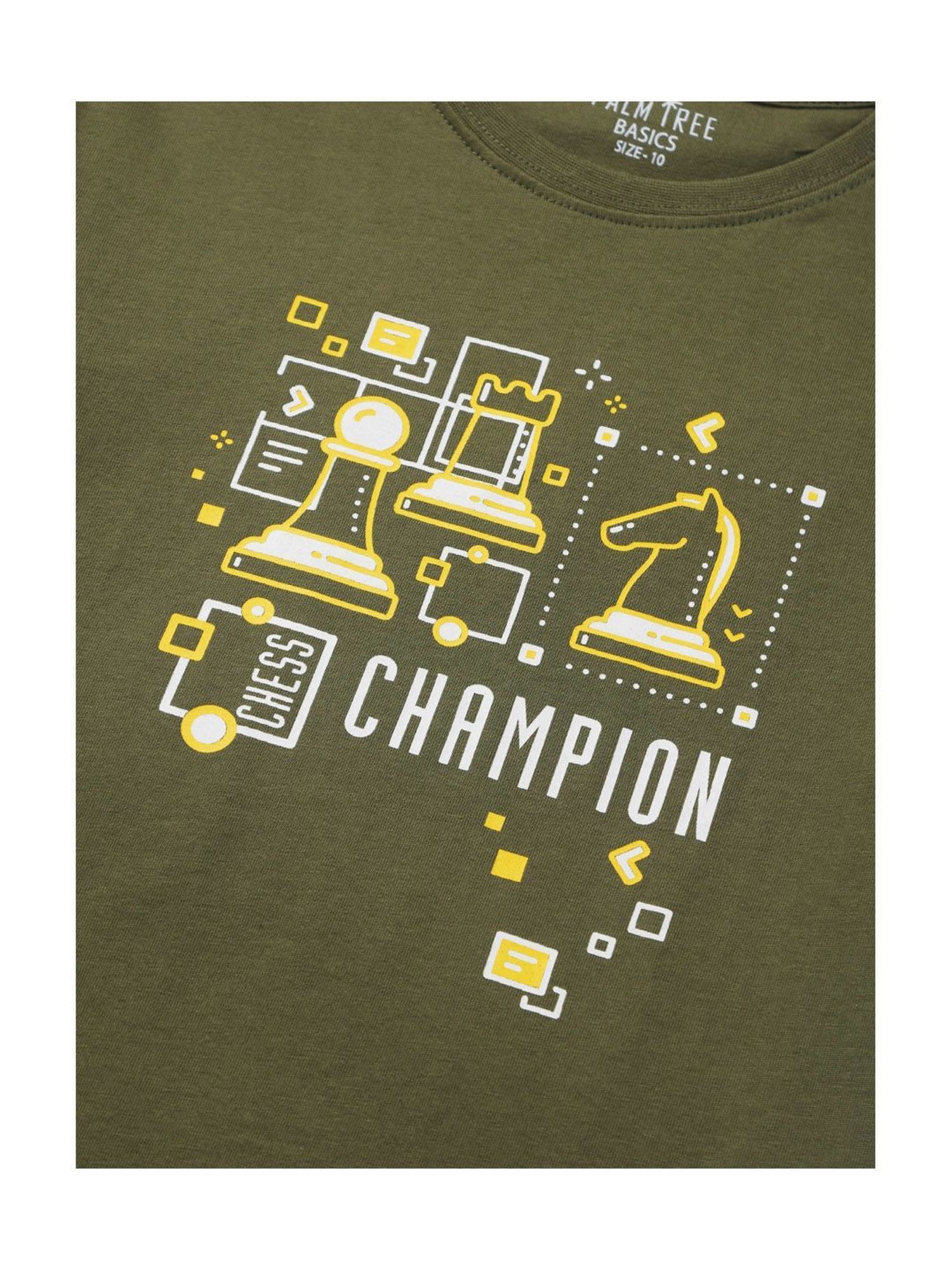 Palm Tree Boys Multicolor Printed T-Shirt (Pack Of 3)