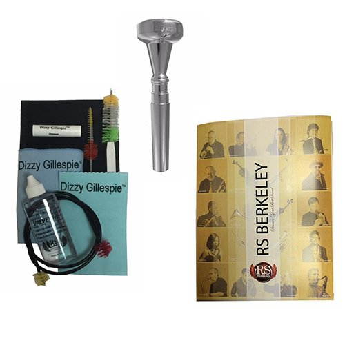 Dizzy Gillespie Elite Series Trumpet Mouthpiece Pack w/Dizzy Gillespie Paramount Series Silver Trumpet Care & Cleaning Kit +RS Berkeley Band Folder