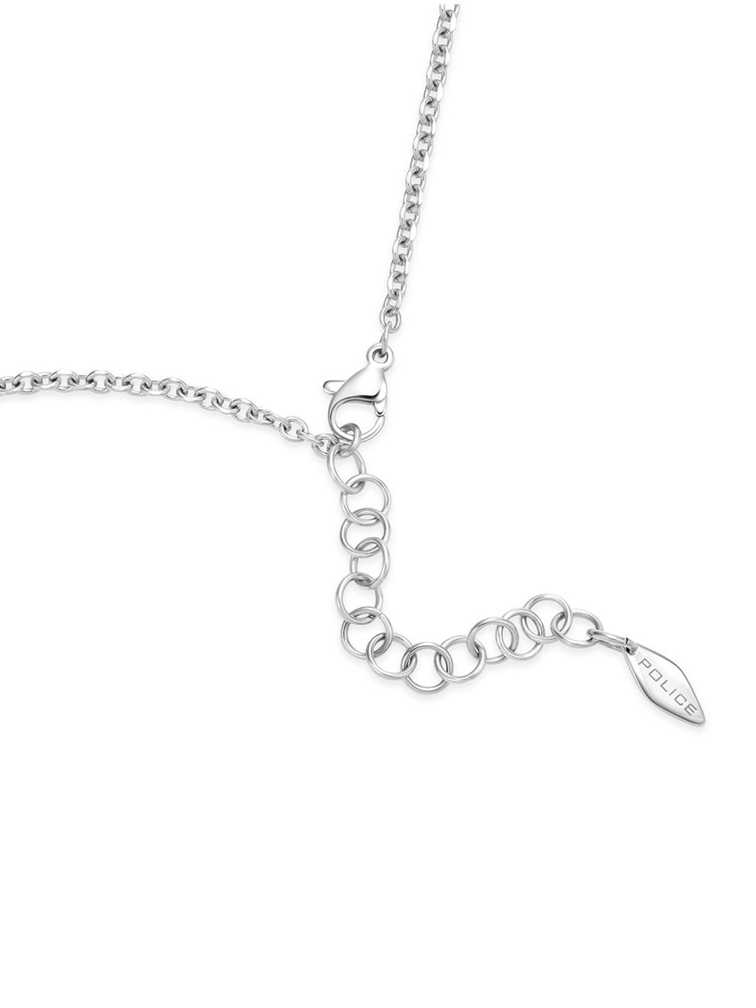 Police Lucky Star Silver Opera Necklace for Women