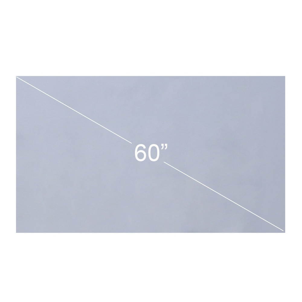 60-inch Portable Projector Screen HD 16:9 Frameless Video Projection Screen Foldable Wall Mounted for Home Theater Office Movies