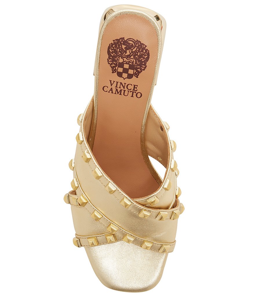 Vince Camuto Nadonie Studded Leather Criss-Cross Dress Sandals