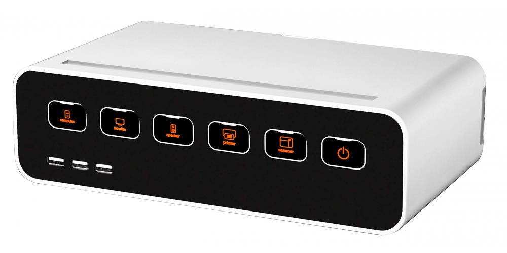 KANTEK CM1100 Power Central Cable Mgmt Power Hub Stand