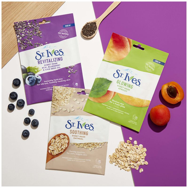 St. Ives Glowing Apricot Face Mask Sheet- 1ct