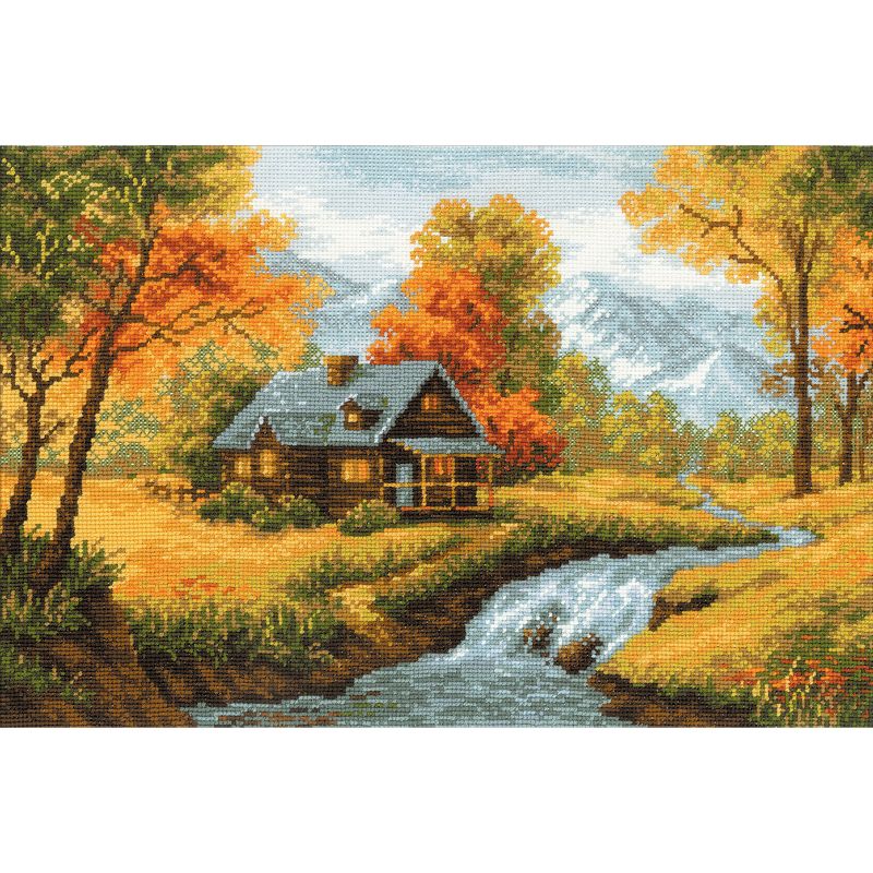 RIOLIS Counted Cross Stitch Kit 15"X10.25"-Autumn View (14 Count)