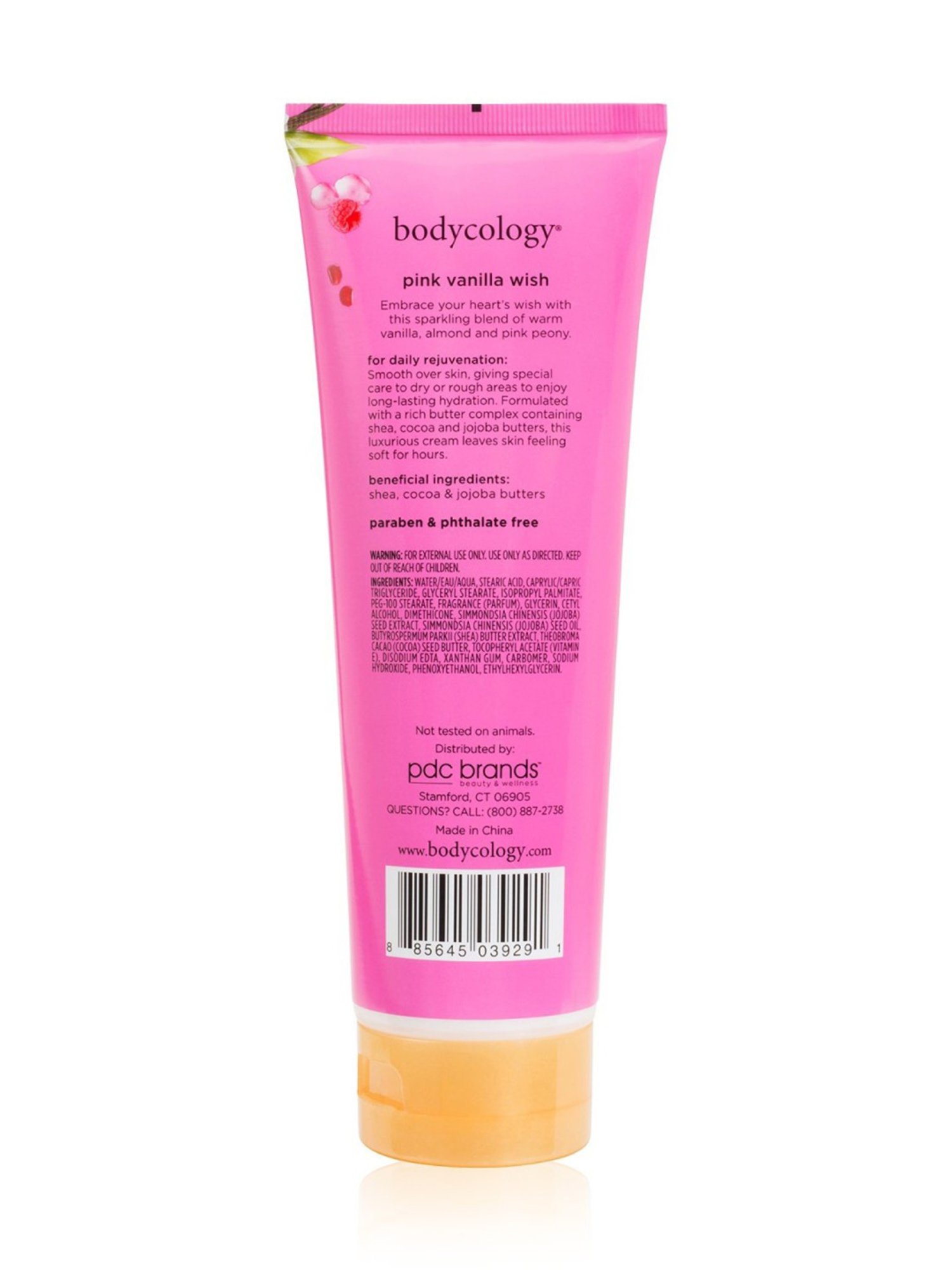 Bodycology Pink Vanilla Wish Body Cream - 227 gm
