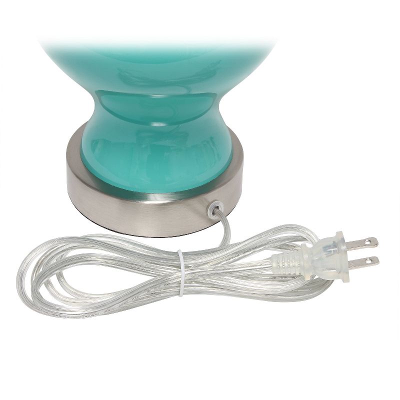 Paseo Table Lamp with Fabric Shade Teal - Lalia Home