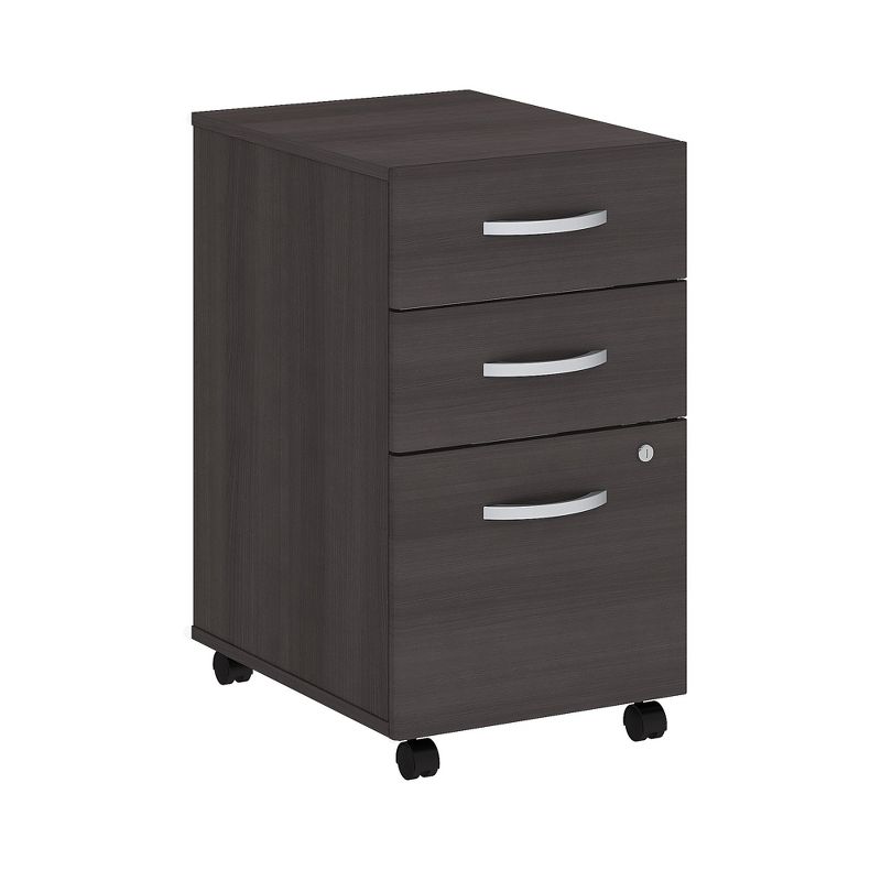 Bush Studio C Storm Gray 16W 3 Drawer Mobile Pedestal - Assembled SCF216SGSU