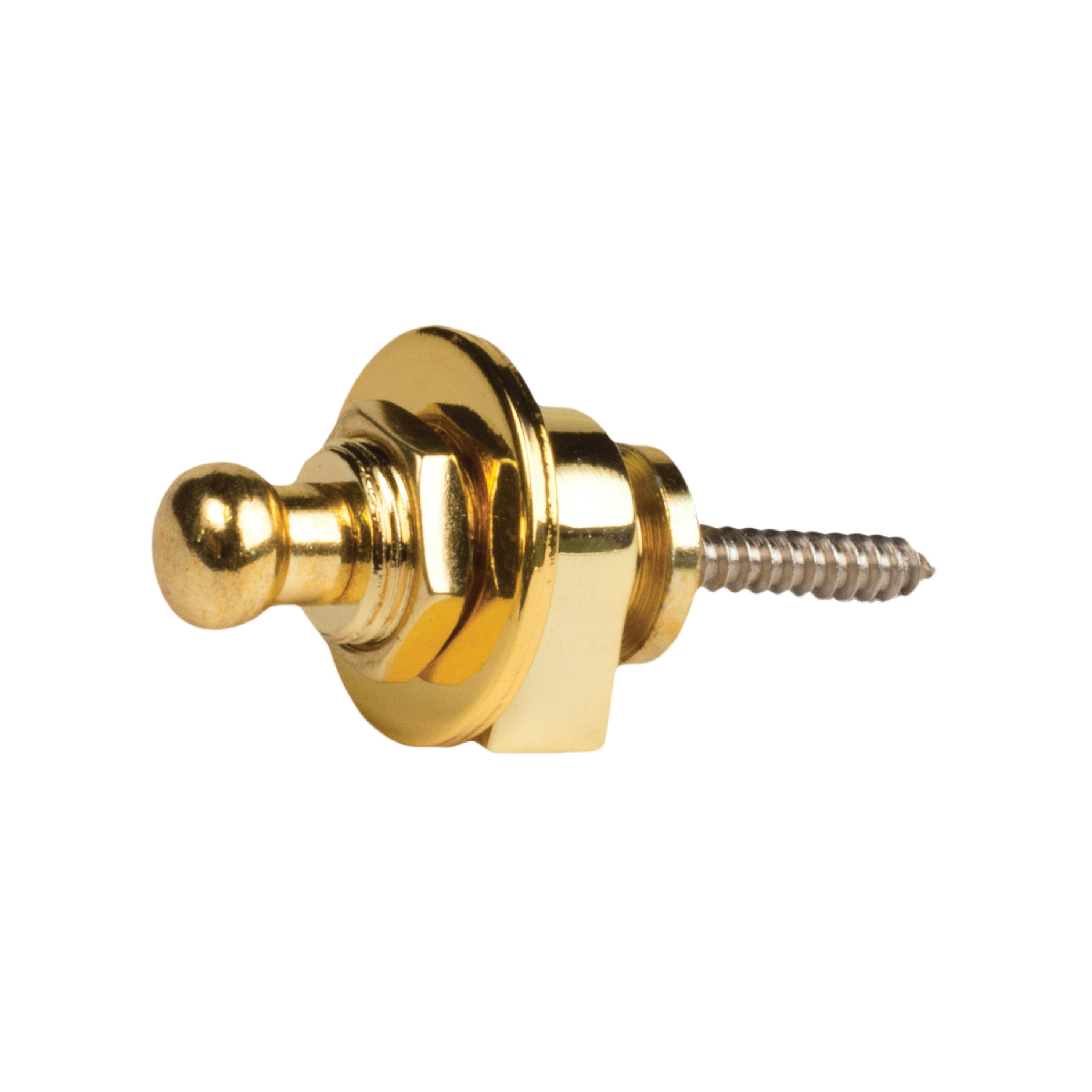 Seismic Audio - SAGA56-2Pack - 2 Pack of Gold Horseshoe Style Strap Locks for Electric Guitars - Fits most any guitar