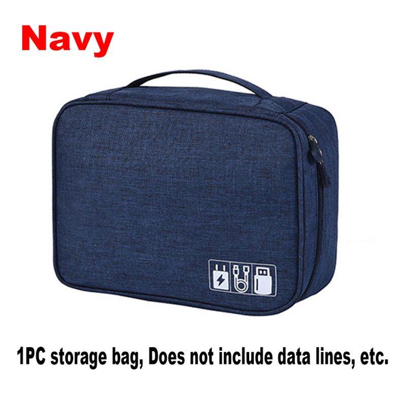Portable Digital Storage Bags Organizer USB Gadgets Cables Wires Charger Powe Battery Zipper Cosmetic Bag Case Accessories Item