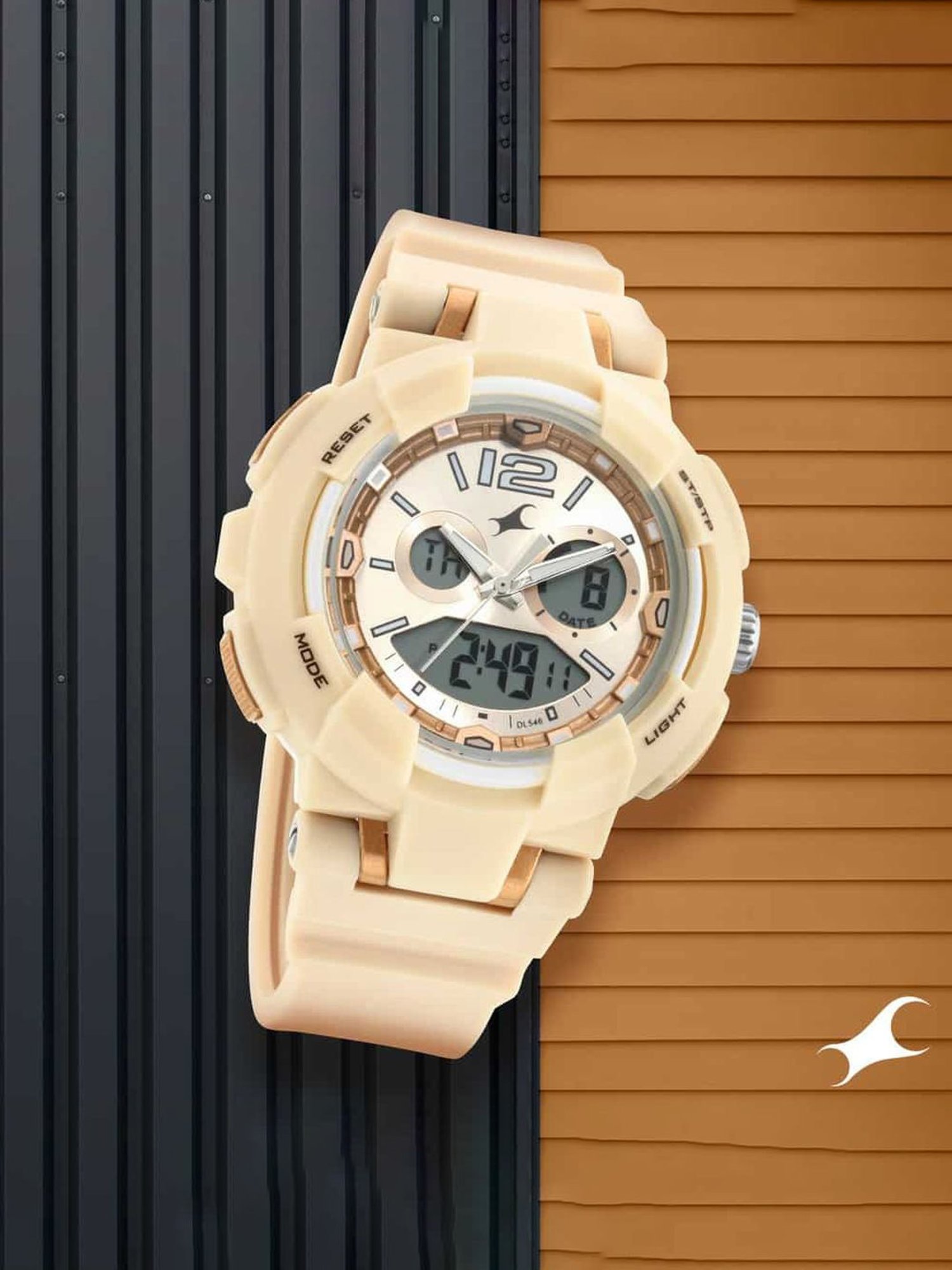 Fastrack NR68016PP03 Street Line Analog Digital Watch for Women