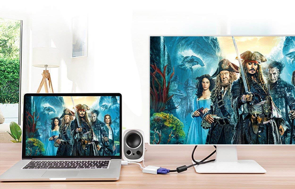 Wanmingtek  HDMI to VGA Adapter Converter up to 1080P Male HDMI to Female VGA for PC, Laptop, Ultrabook, Raspberry Pi, Chromebook (Black)