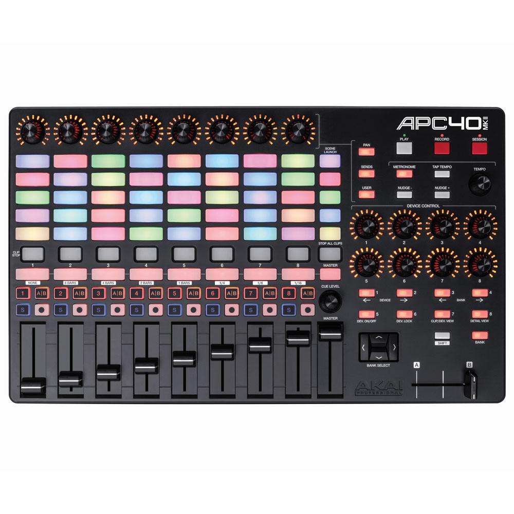 AKAI APC40 mkII
Ableton Live Performance Controller