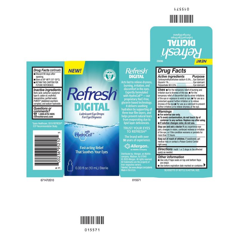 Refresh Digital Lubricant Eye Drops - 10ml