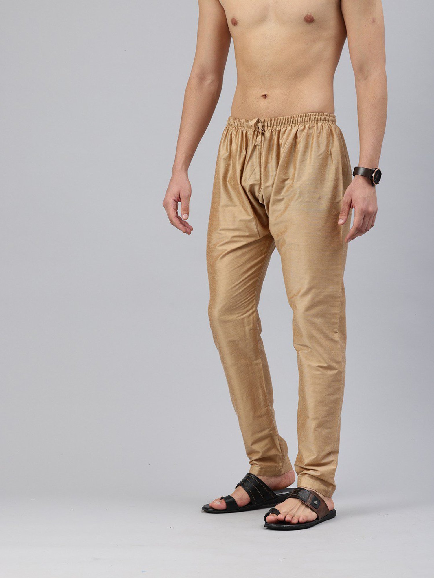 Manthan Fawn Regular Fit Pyjamas